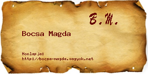 Bocsa Magda névjegykártya